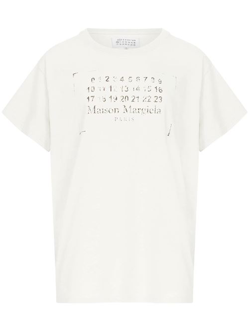 Beige cotton t-shirt MAISON MARGIELA | S51GC0534S24575103